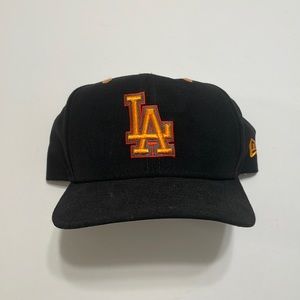 Dodgers One size Black and Orange Hat